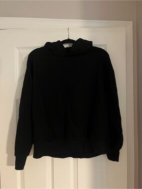 Women’s Black Hooded Sweatshirt - Classic Pullover Hoodie